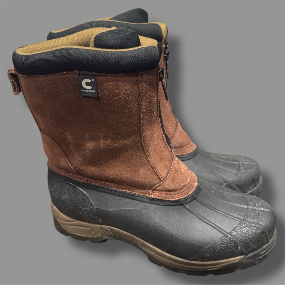 Comfortemp Brown and Black Winter Duck Boots